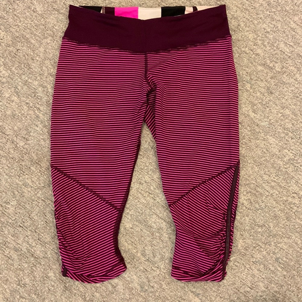 Lululemon Run Hyper Stripe Raspberry Glo Light Plum Pow Stripe Raspberry - Picture 3 of 6